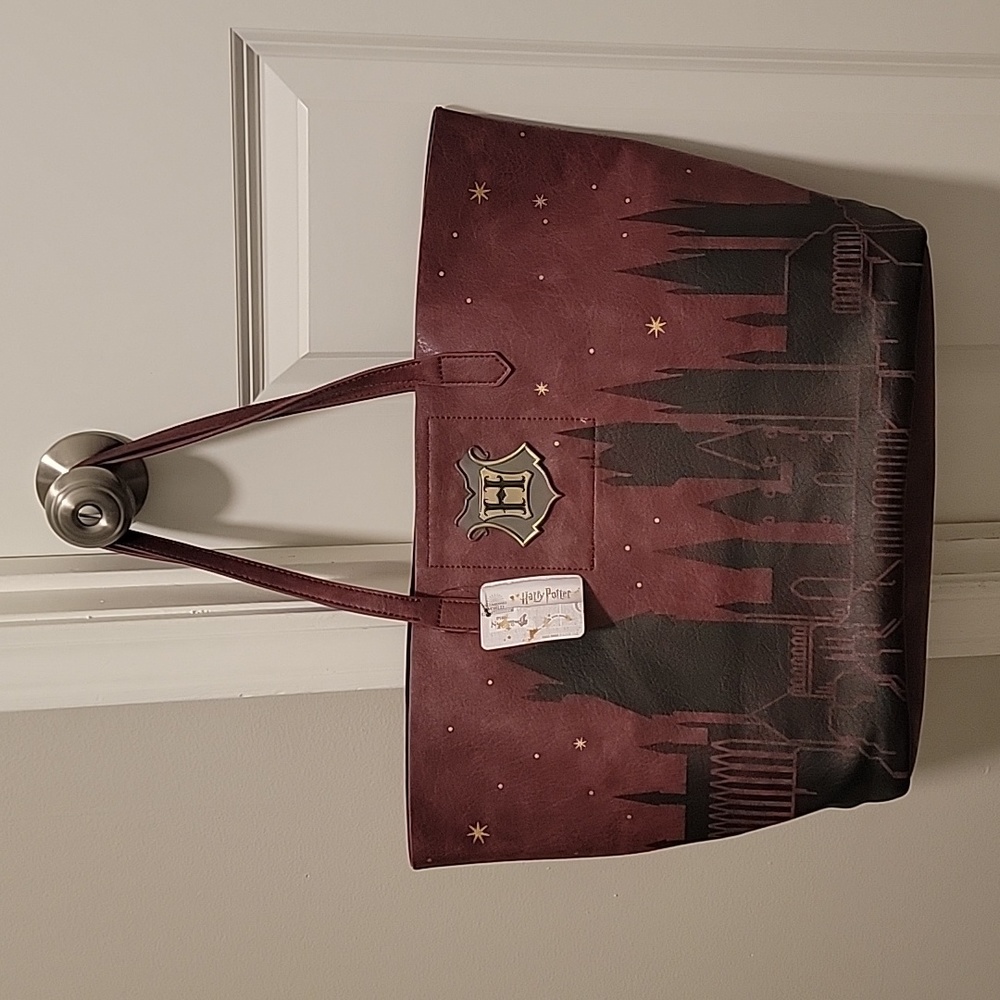 NWT Harry Potter Bioworld Burgundy Tote Bag